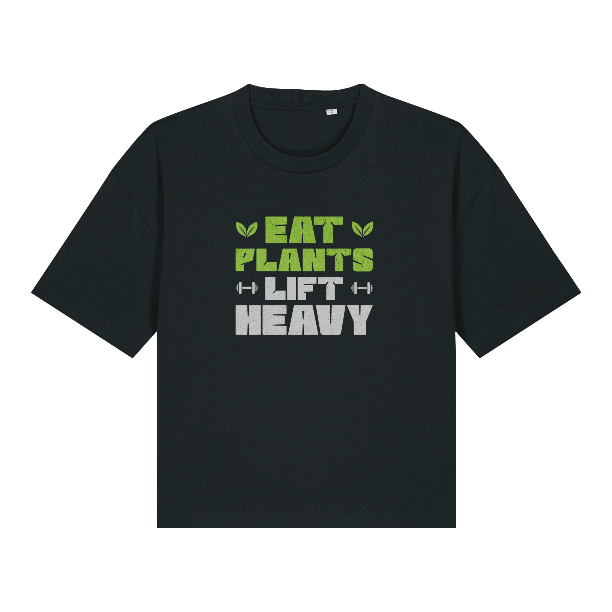 Eat Plants Lift Heavy Women's Boxy T-Shirt - Vegan America