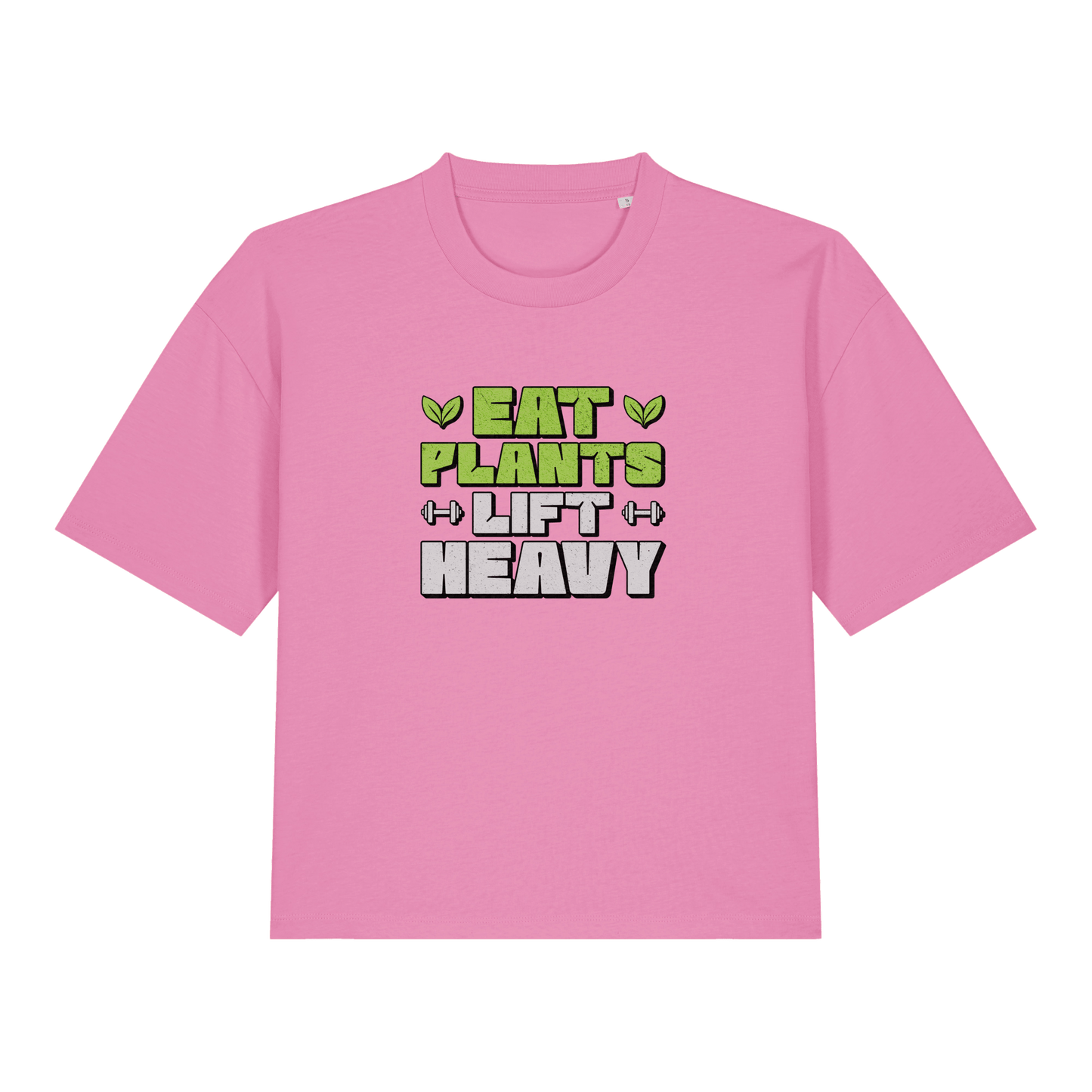 Eat Plants Lift Heavy Women's Boxy T-Shirt - Vegan America