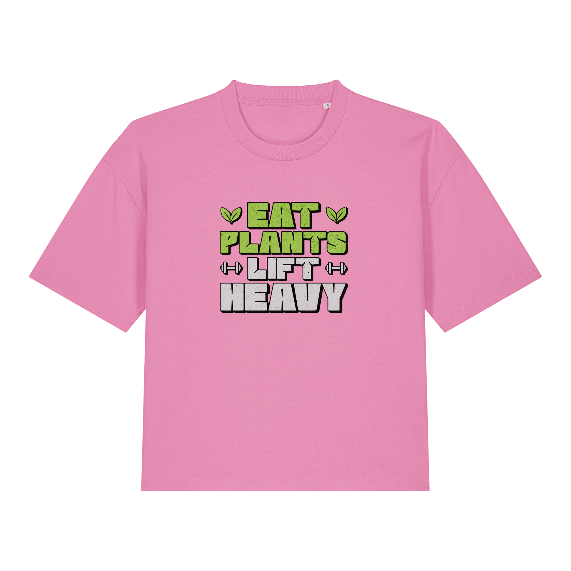 Eat Plants Lift Heavy Women's Boxy T-Shirt - Vegan America