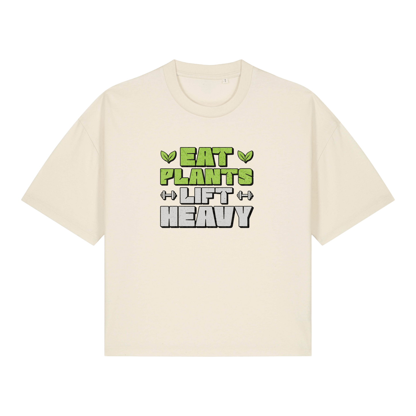 Eat Plants Lift Heavy Women's Boxy T-Shirt - Vegan America