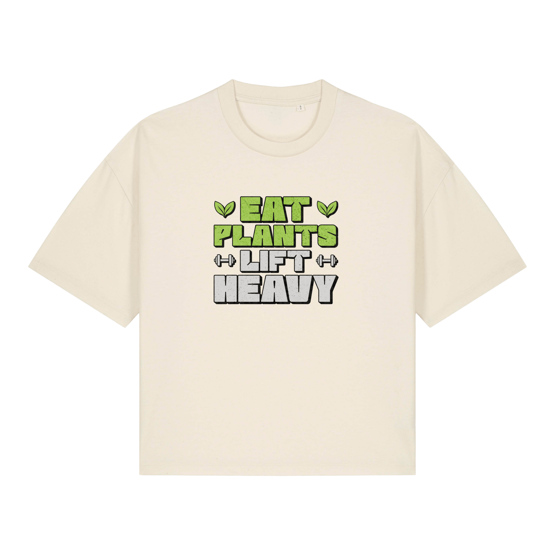 Eat Plants Lift Heavy Women's Boxy T-Shirt - Vegan America