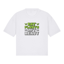 Eat Plants Lift Heavy Women's Boxy T-Shirt - Vegan America