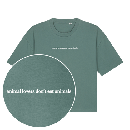 Animal Lovers Don't Eat Animals Women's Boxy T-Shirt