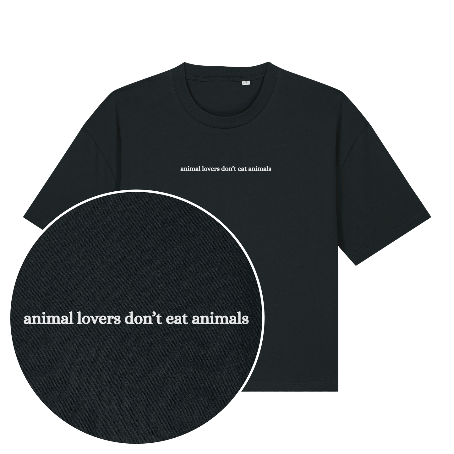 Animal Lovers Don't Eat Animals Women's Boxy T-Shirt