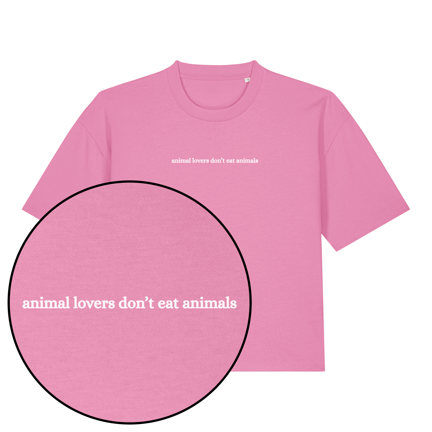 Animal Lovers Don't Eat Animals Women's Boxy T-Shirt