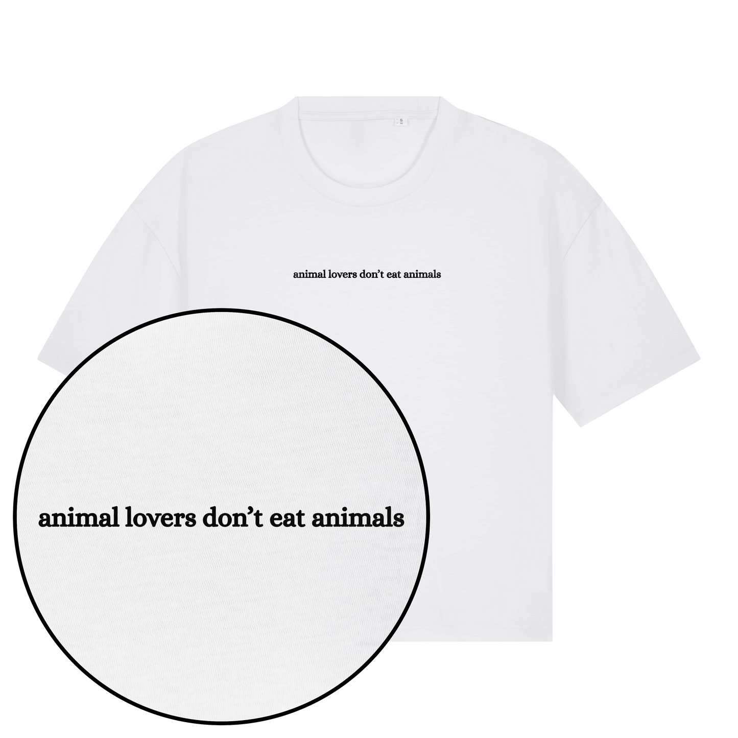 Animal Lovers Don't Eat Animals Women's Boxy T-Shirt