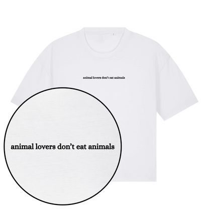 Animal Lovers Don't Eat Animals Women's Boxy T-Shirt