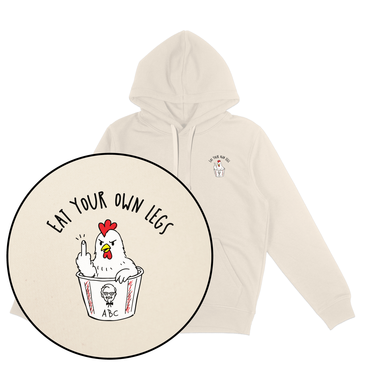 Eat Your Own Legs Hoodie - Vegan America