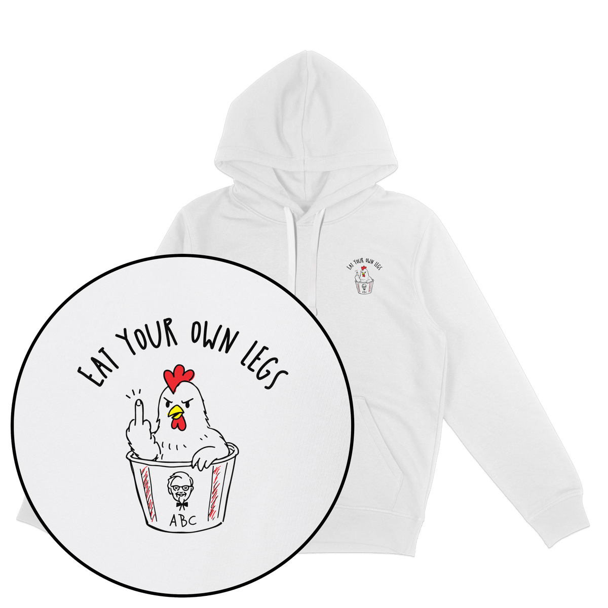 Eat Your Own Legs Hoodie - Vegan America