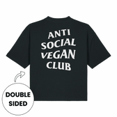 Anti Social Vegan Club Women's Boxy Streetwear T-Shirt - Vegan America