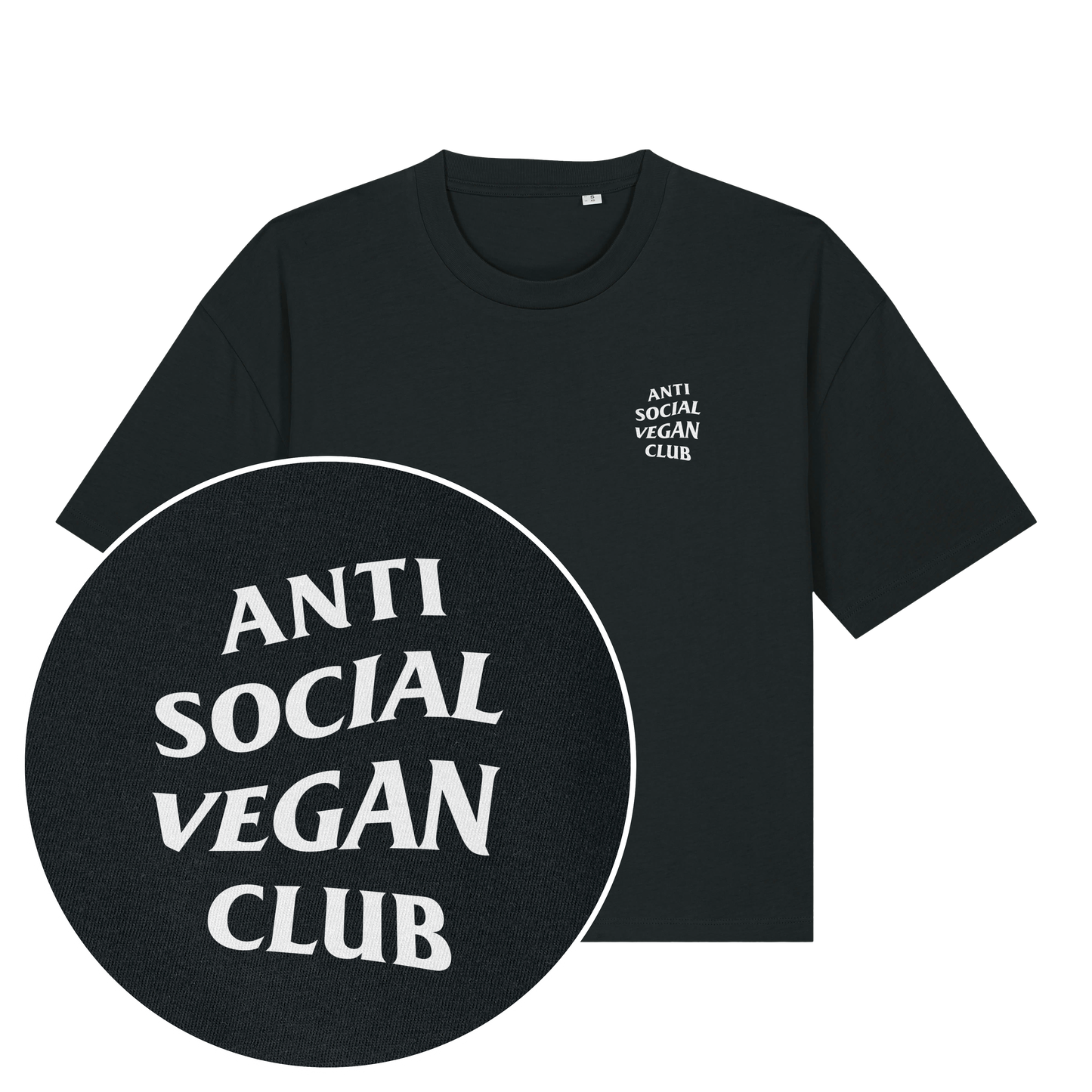 Anti Social Vegan Club Women's Boxy Streetwear T-Shirt