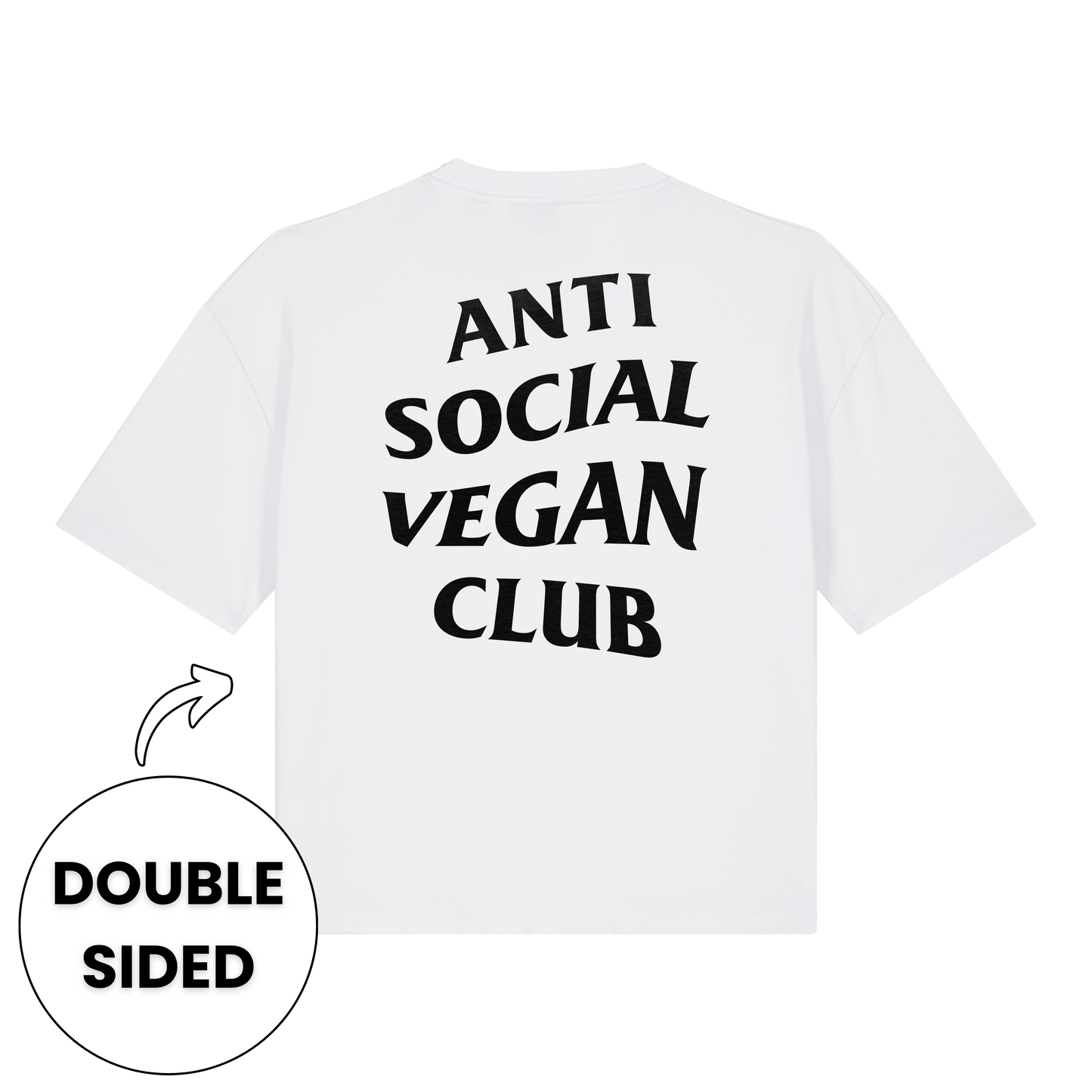 Anti Social Vegan Club Women's Boxy Streetwear T-Shirt