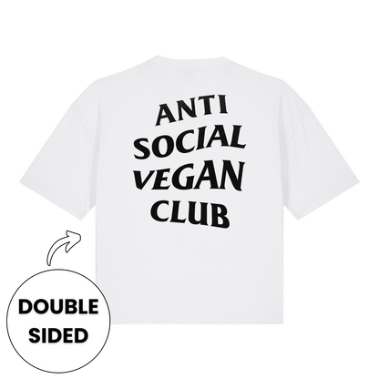 Anti Social Vegan Club Women's Boxy Streetwear T-Shirt