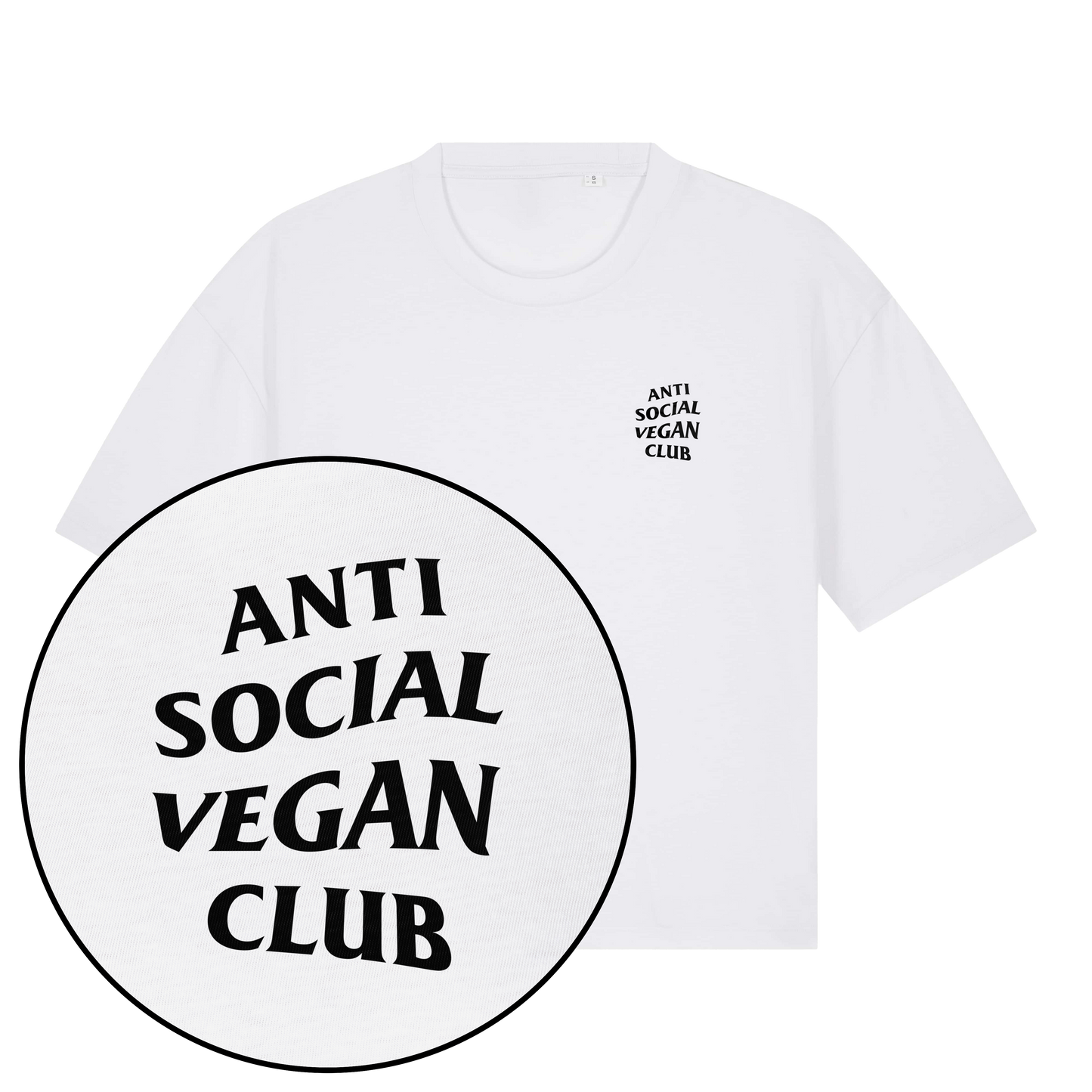 Anti Social Vegan Club Women's Boxy Streetwear T-Shirt