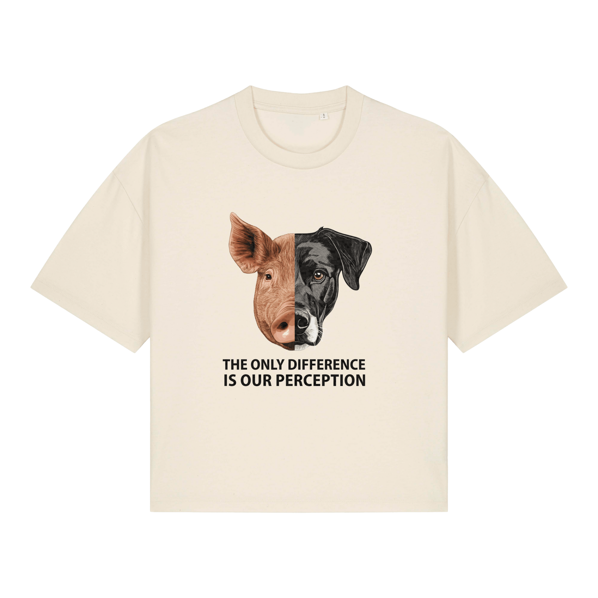 The Only Difference Is Our Perception Women's Boxy T-Shirt - Vegan America