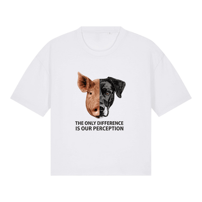 The Only Difference Is Our Perception Women's Boxy T-Shirt - Vegan America