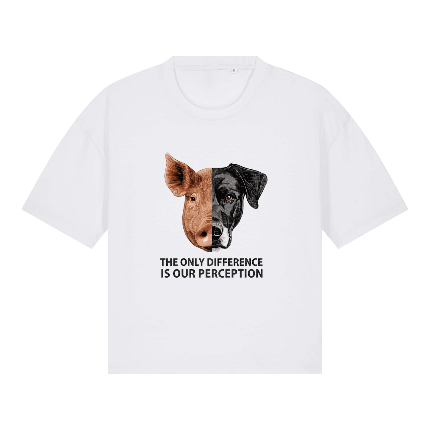 The Only Difference Is Our Perception Women's Boxy T-Shirt - Vegan America