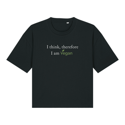 I Think Therefore... Women's Boxy T-Shirt - Vegan America