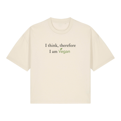 I Think Therefore... Women's Boxy T-Shirt - Vegan America