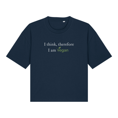 I Think Therefore... Women's Boxy T-Shirt - Vegan America