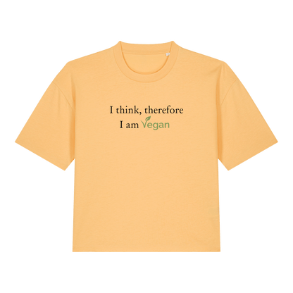 I Think Therefore... Women's Boxy T-Shirt - Vegan America