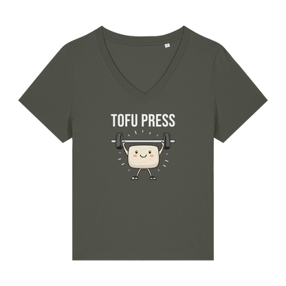 Tofu Press Women's V Neck T-Shirt