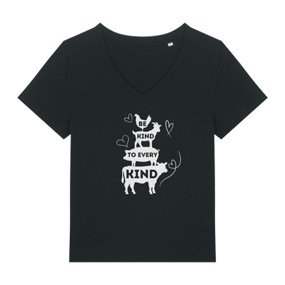Be Kind To Every Kind Women's V Neck T-Shirt