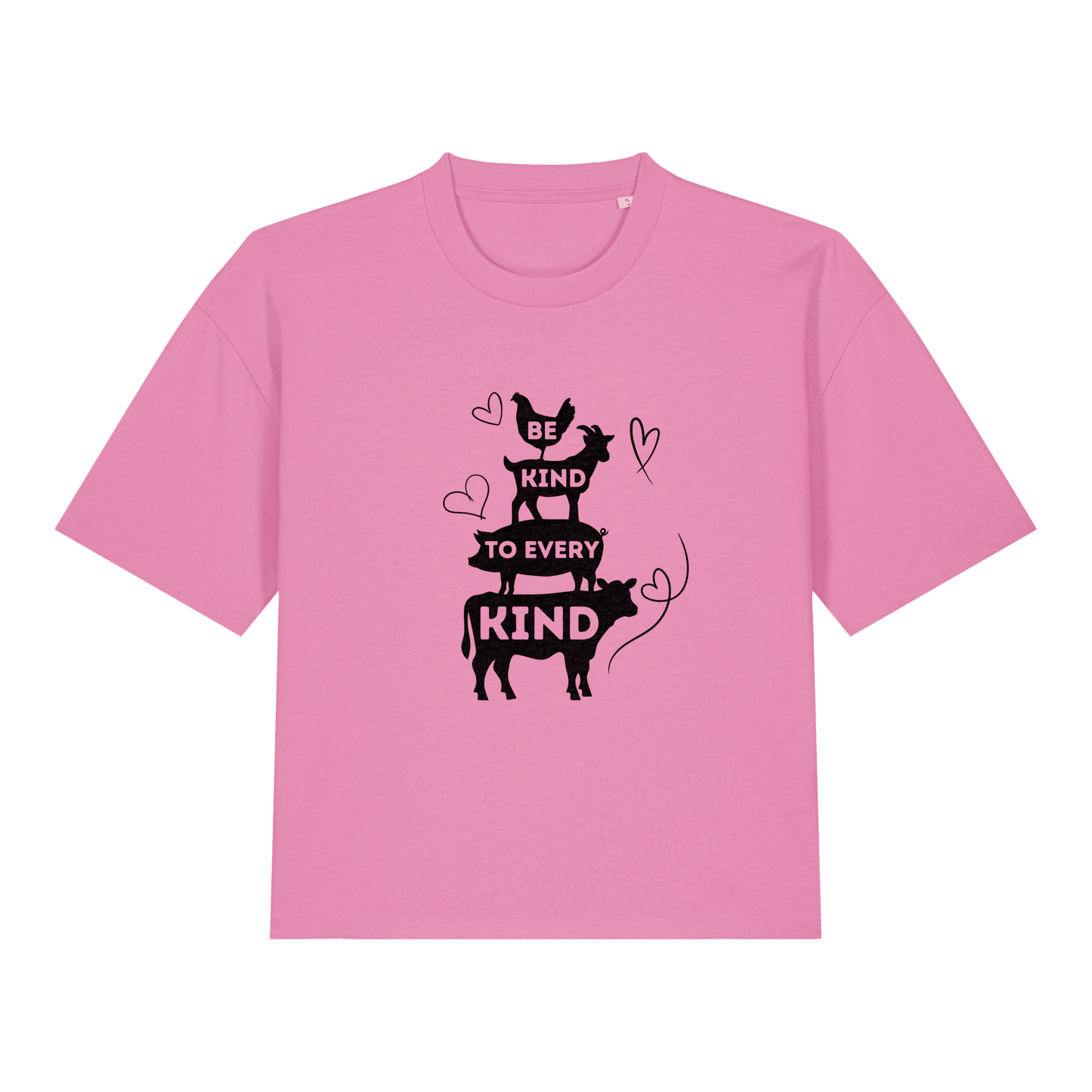 Be Kind To Every Kind Women's Boxy T-Shirt - Vegan America