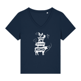 Be Kind To Every Kind Women's V Neck T-Shirt - Vegan America