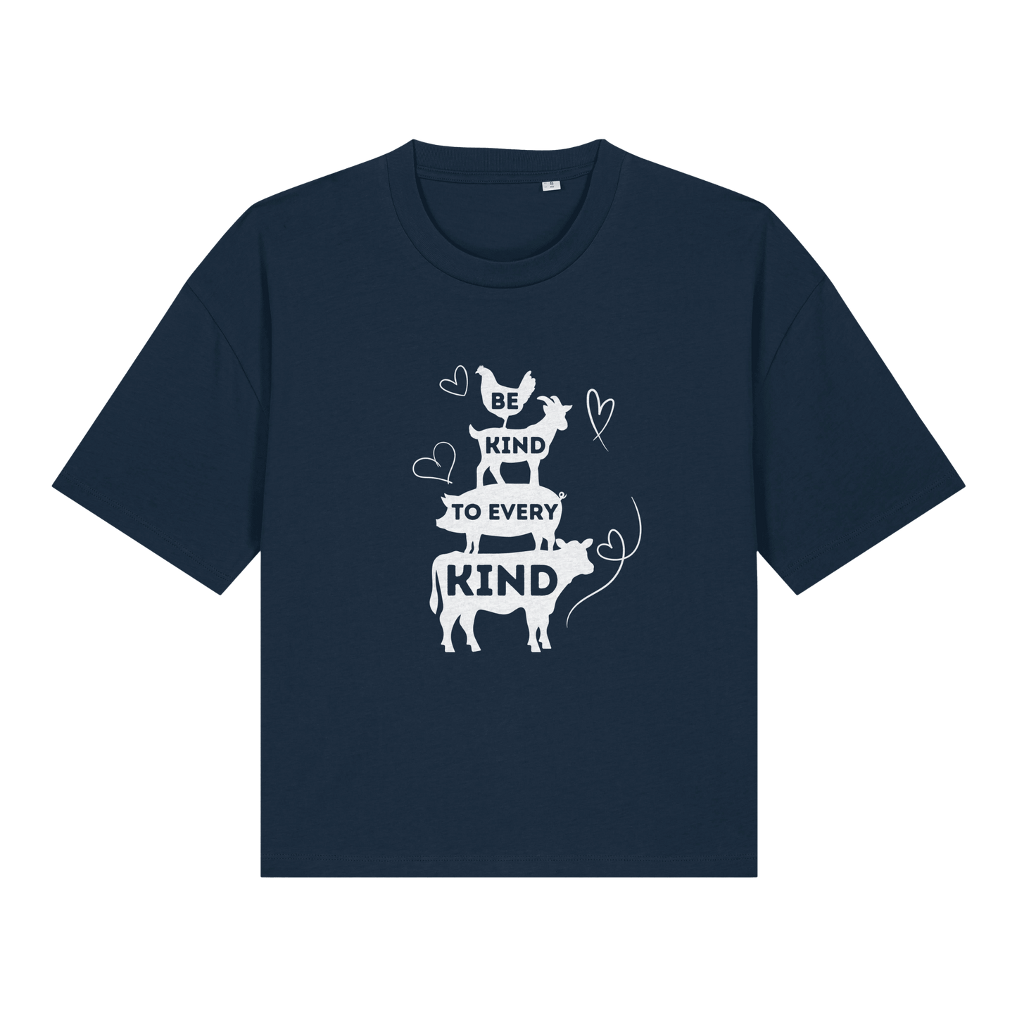 Be Kind To Every Kind Women's Boxy T-Shirt - Vegan America