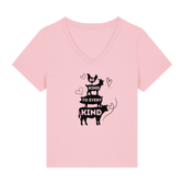 Be Kind To Every Kind Women's V Neck T-Shirt - Vegan America