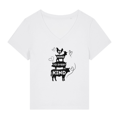 Be Kind To Every Kind Women's V Neck T-Shirt