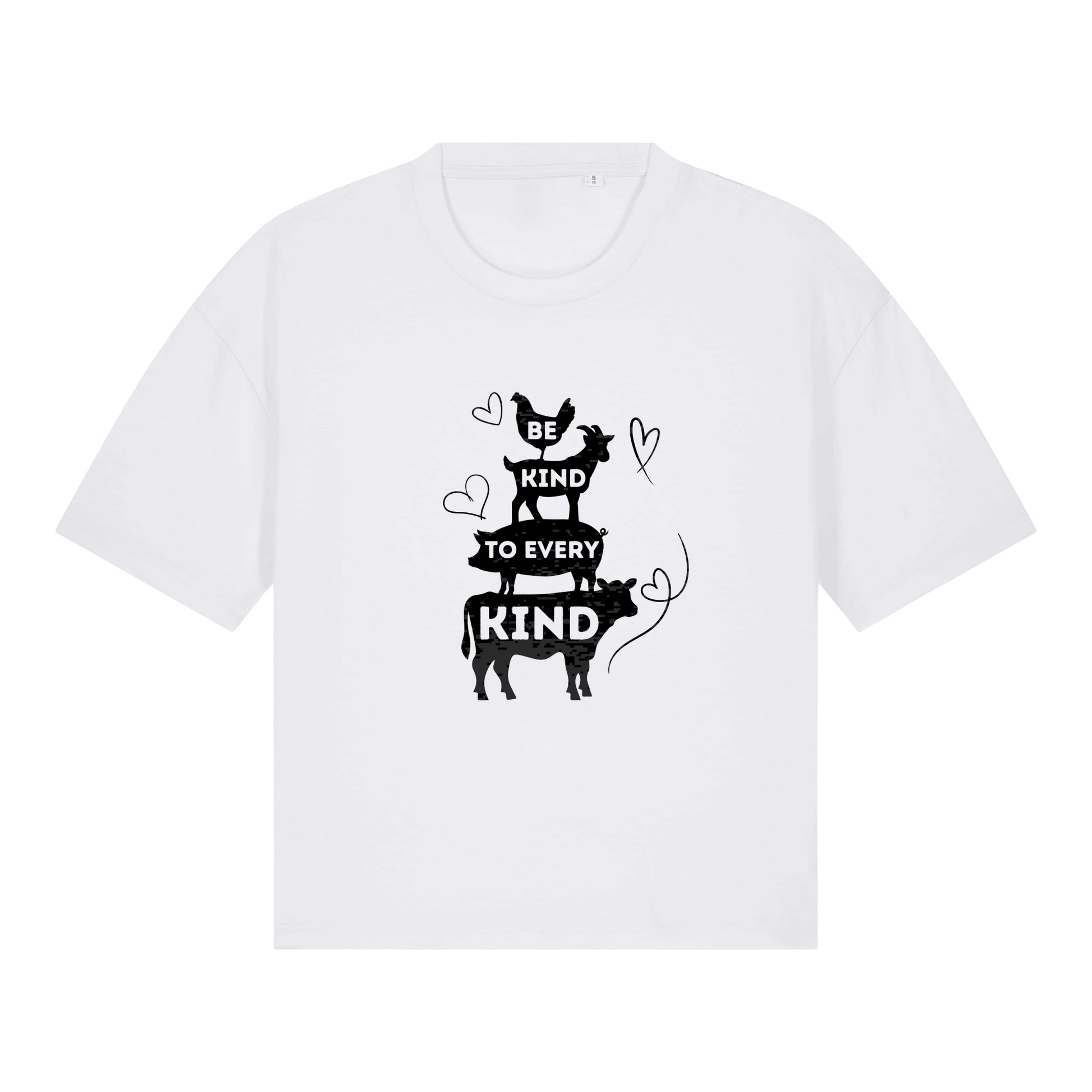 Be Kind To Every Kind Women's Boxy T-Shirt - Vegan America