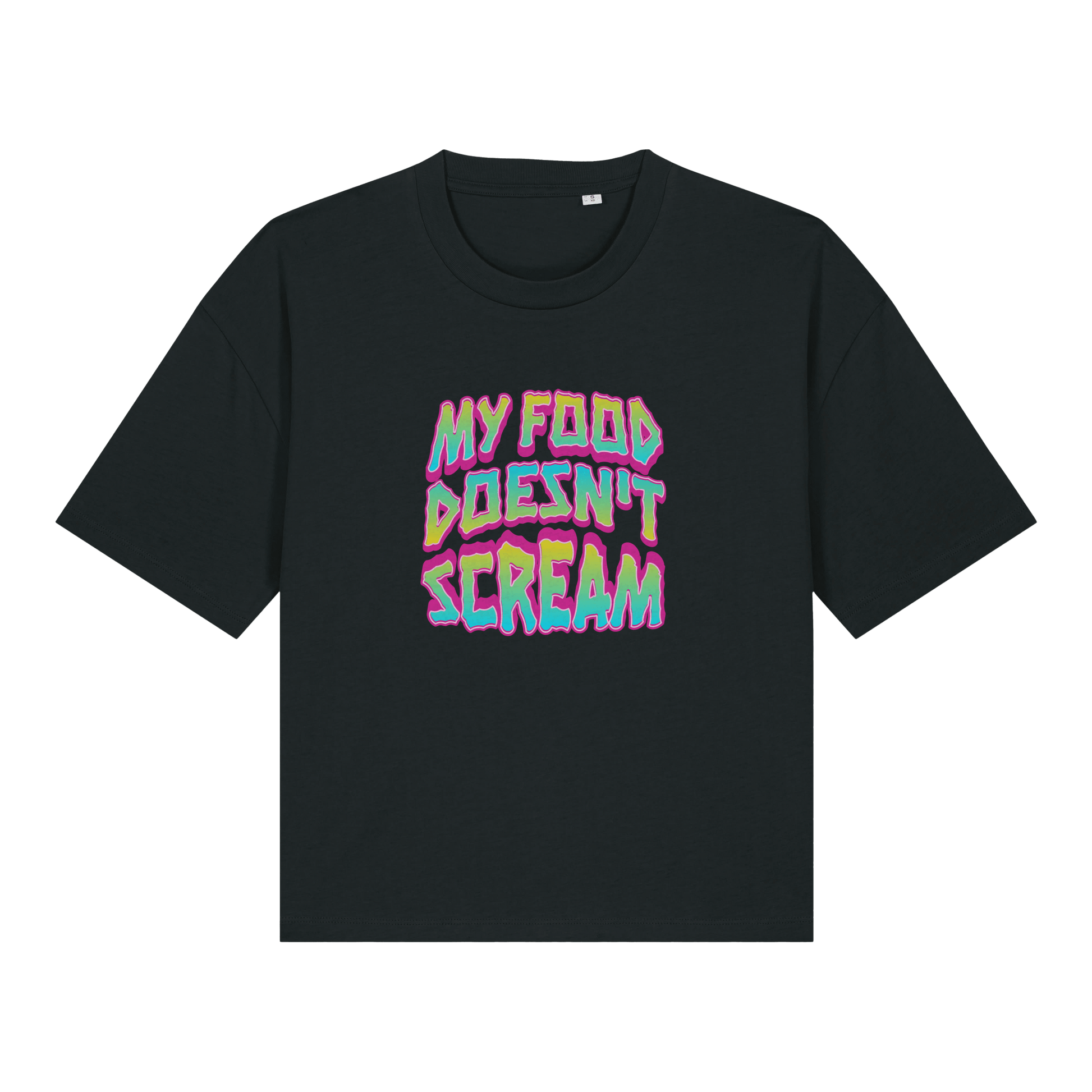 My Food Doesn't Scream Women's Boxy T-Shirt - Vegan America
