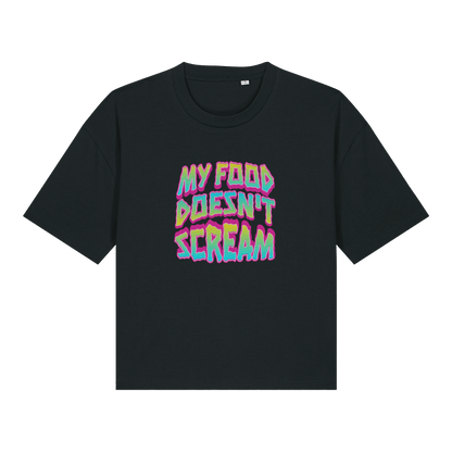 My Food Doesn't Scream Women's Boxy T-Shirt - Vegan America