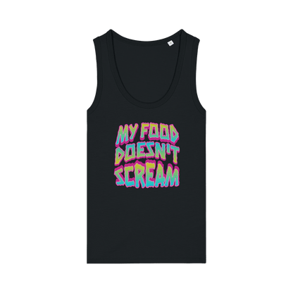 My Food Doesn't Scream Women's Tank Top - Vegan America