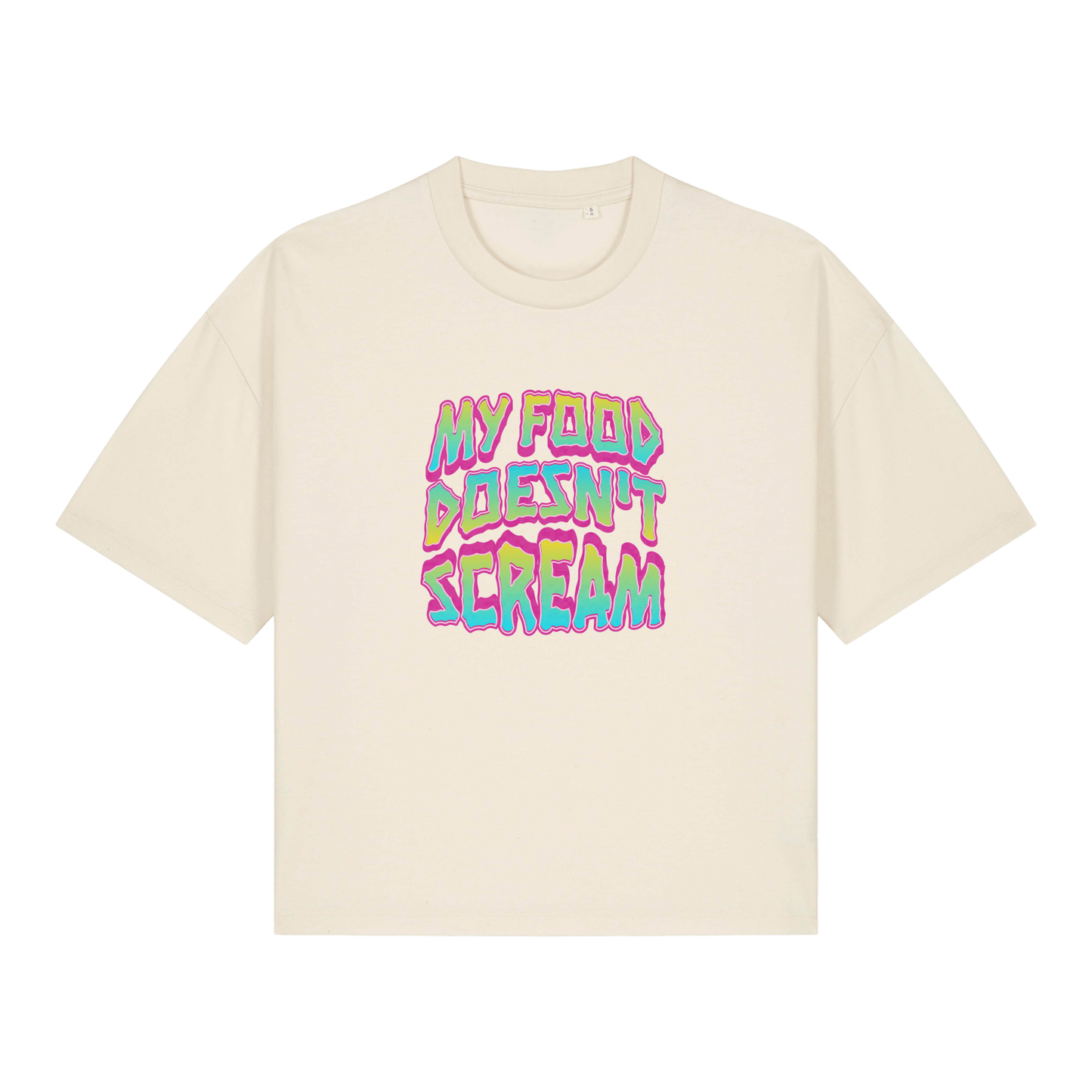 My Food Doesn't Scream Women's Boxy T-Shirt - Vegan America