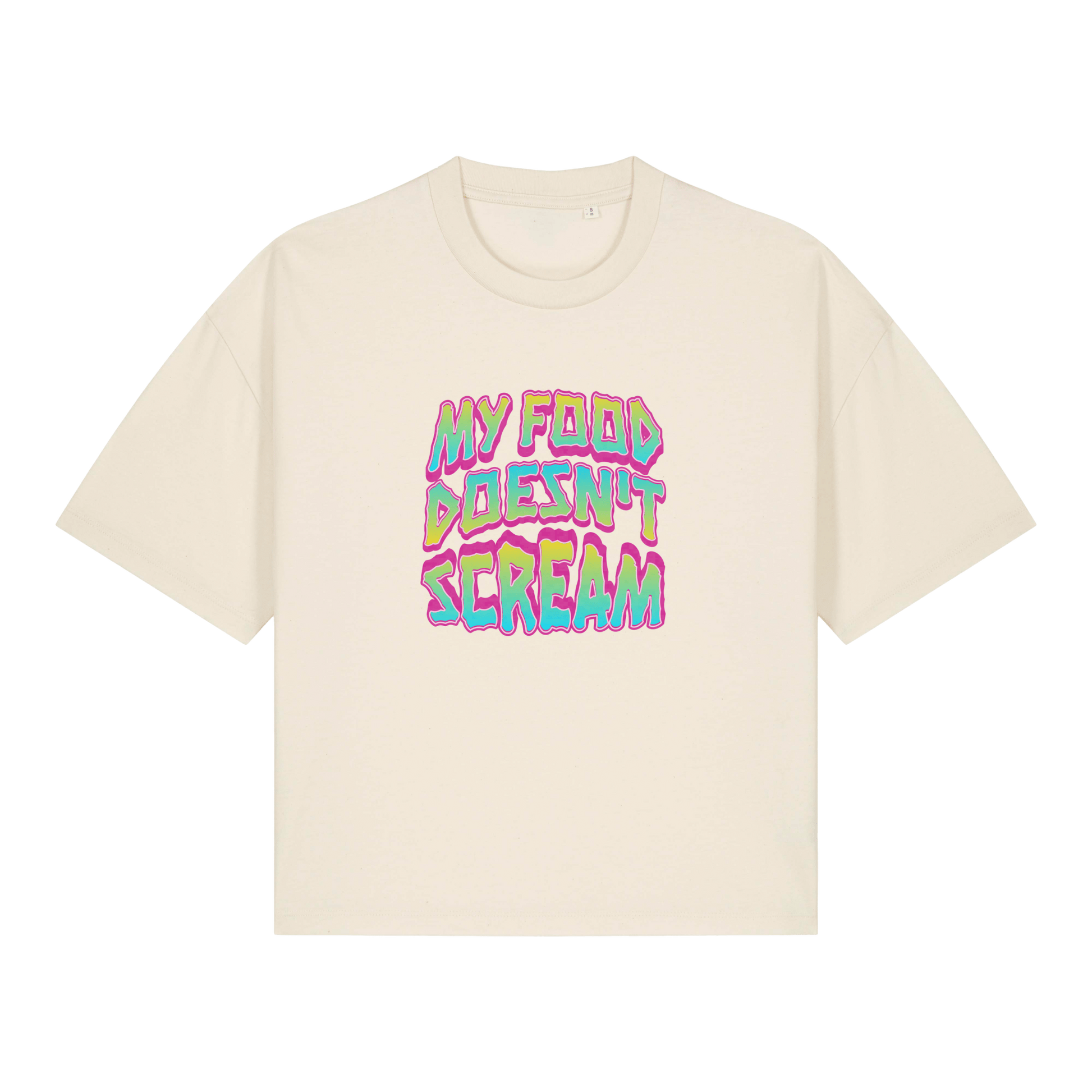 My Food Doesn't Scream Women's Boxy T-Shirt - Vegan America