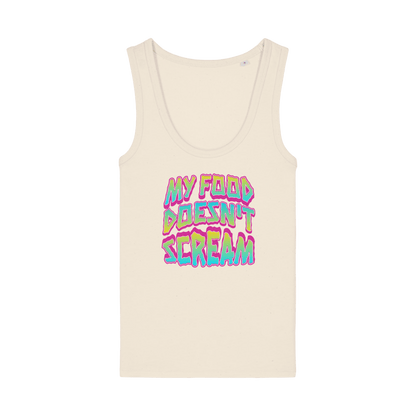 My Food Doesn't Scream Women's Tank Top - Vegan America