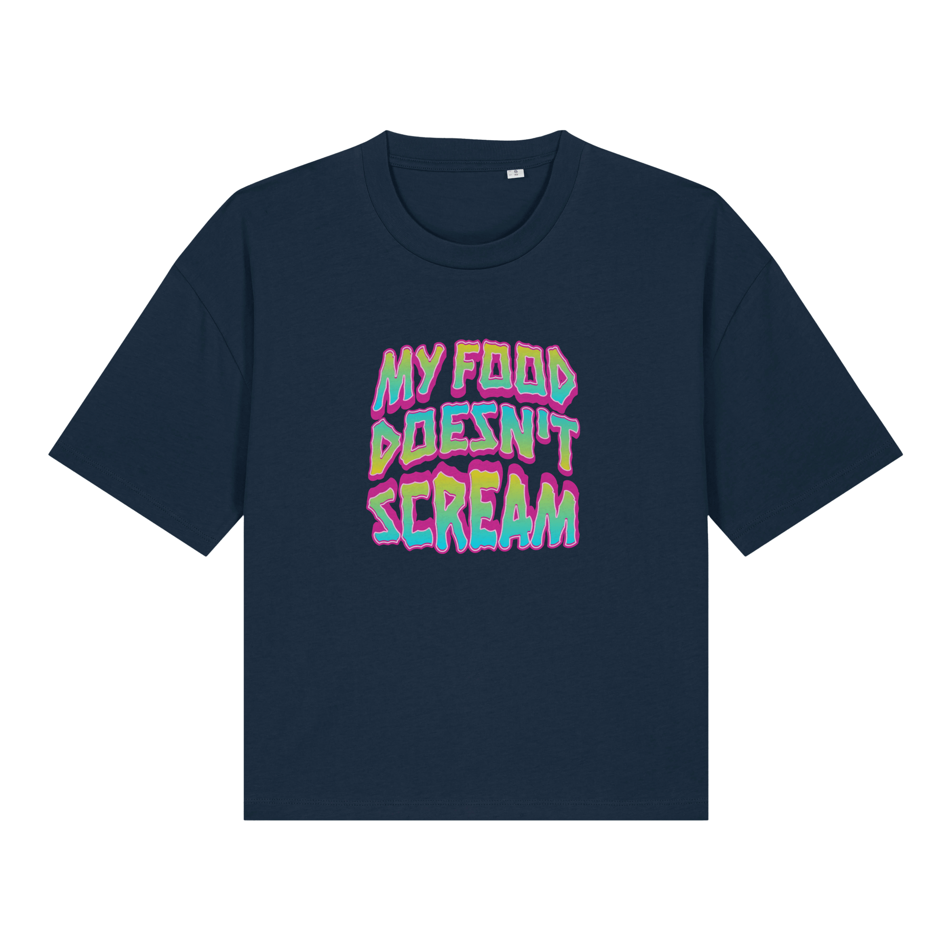 My Food Doesn't Scream Women's Boxy T-Shirt - Vegan America