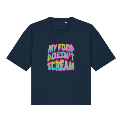 My Food Doesn't Scream Women's Boxy T-Shirt - Vegan America