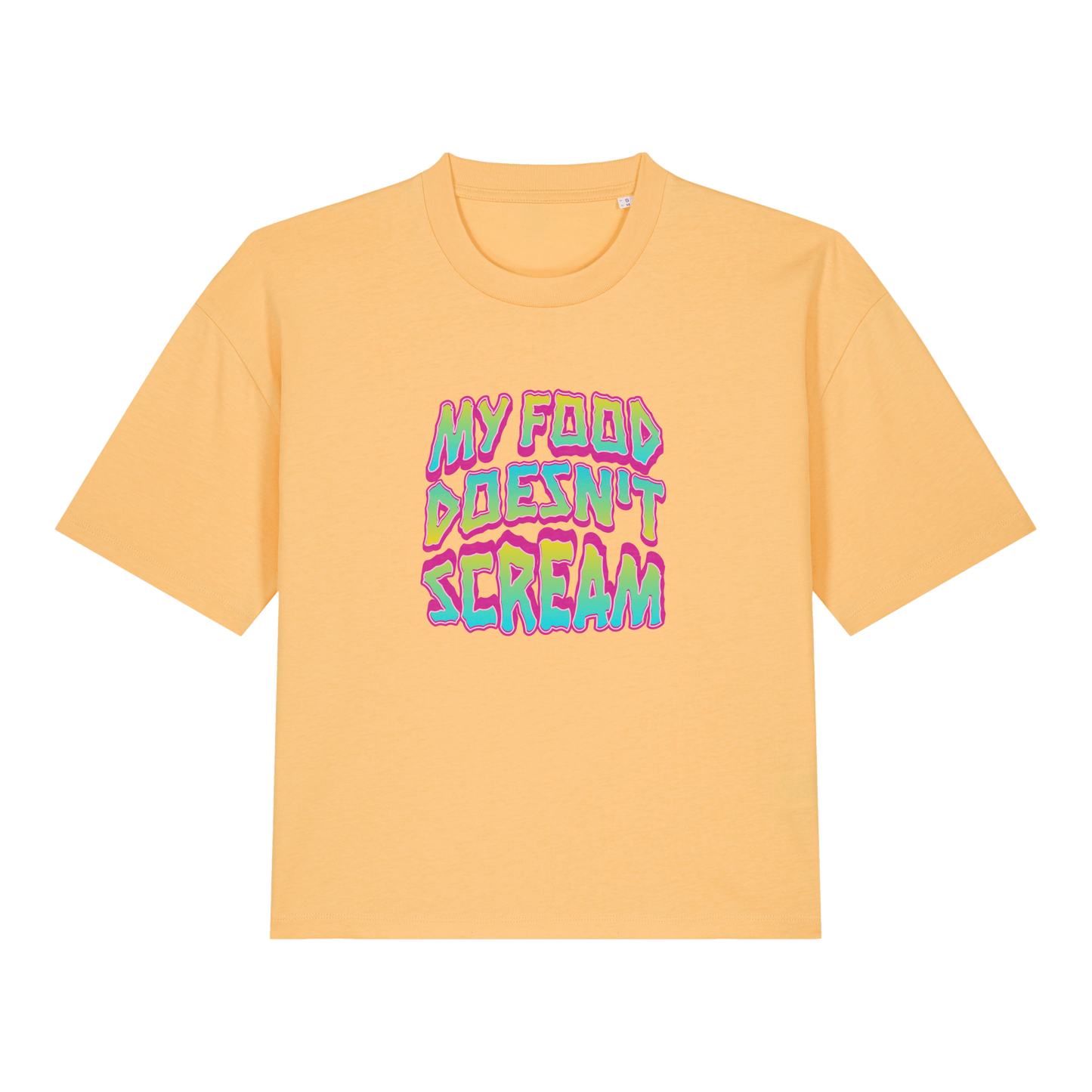 My Food Doesn't Scream Women's Boxy T-Shirt - Vegan America