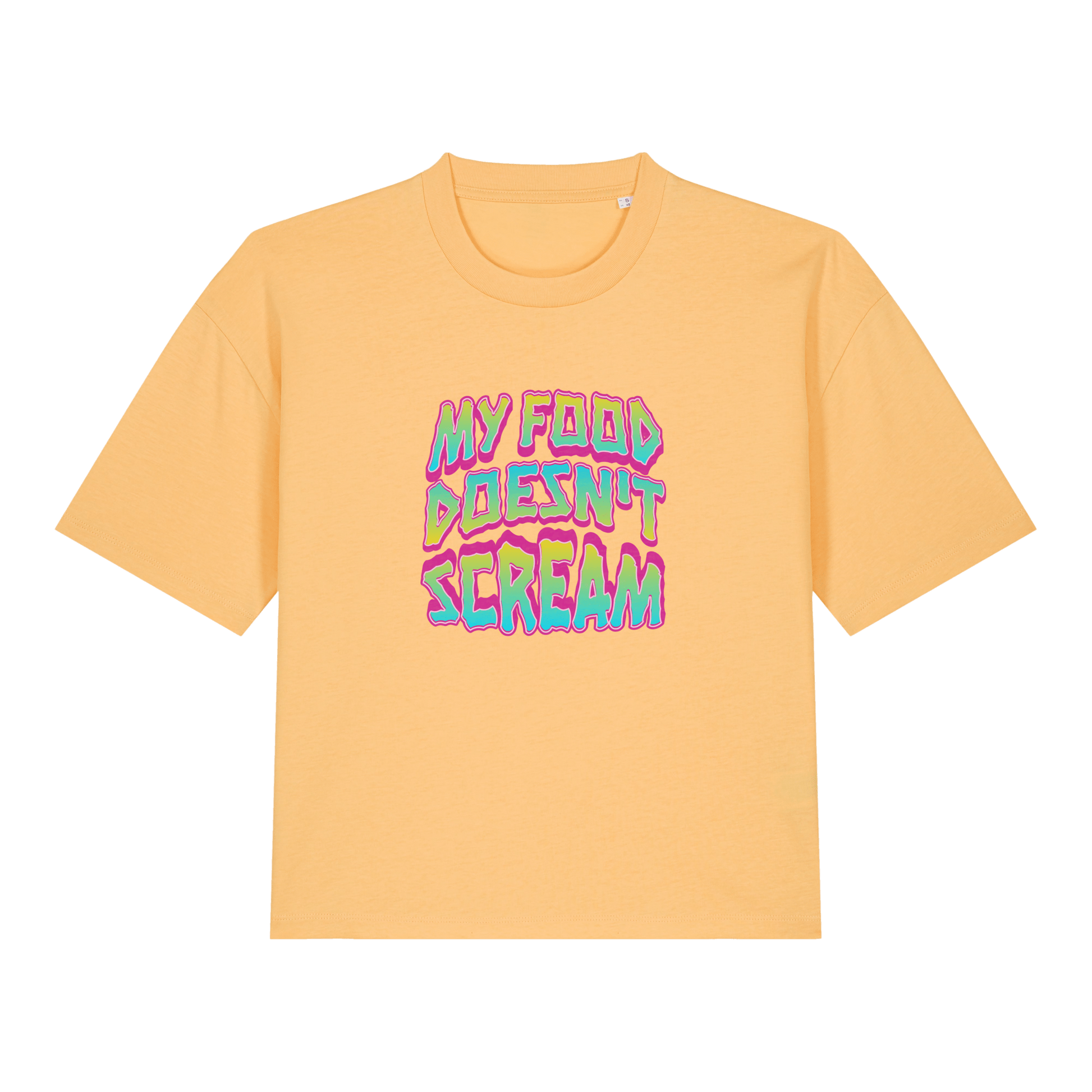 My Food Doesn't Scream Women's Boxy T-Shirt - Vegan America