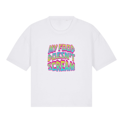 My Food Doesn't Scream Women's Boxy T-Shirt - Vegan America