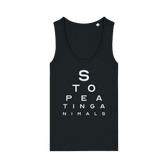 Stop Eating Animals Eye Exam Women's Tank Top - Vegan America