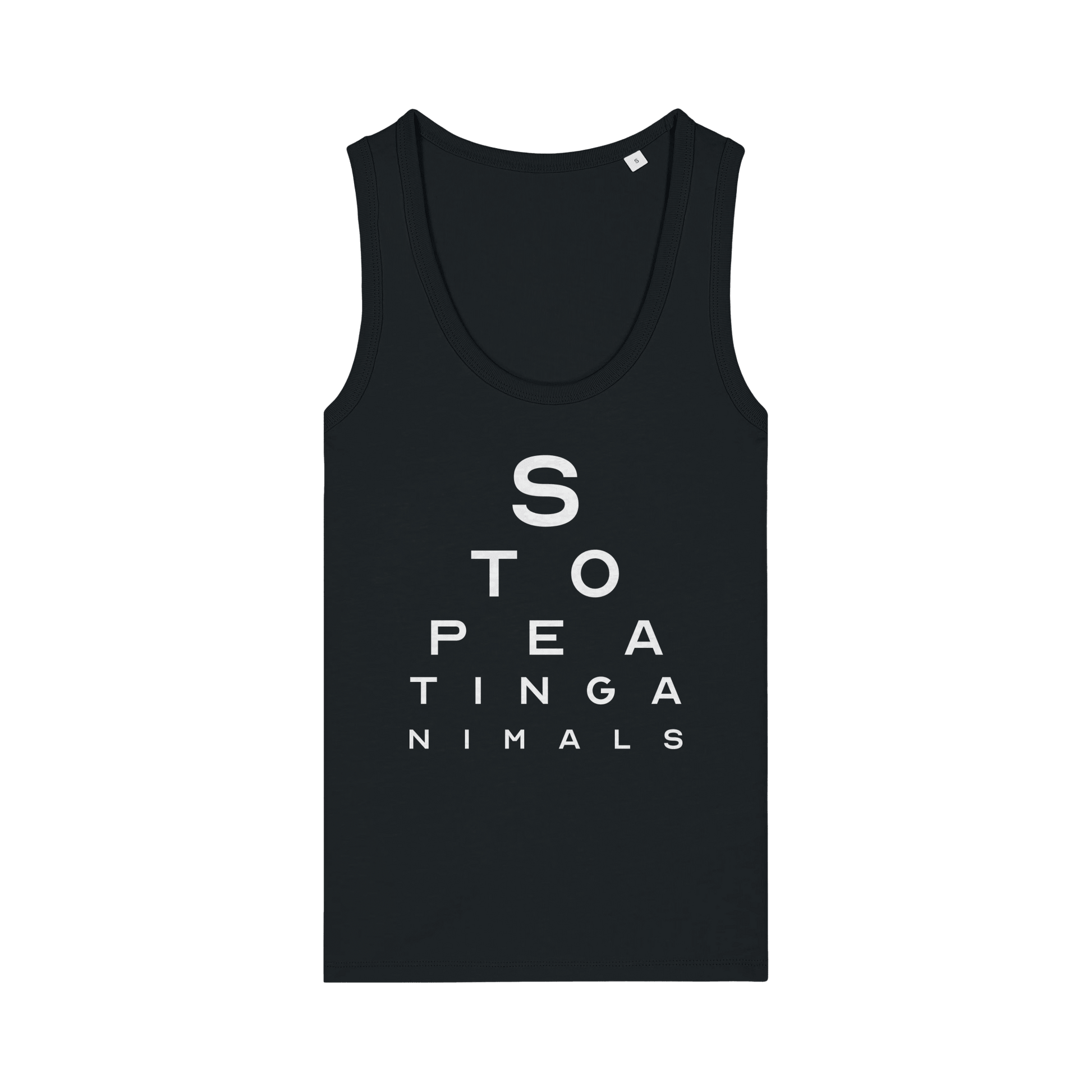 Stop Eating Animals Eye Exam Women's Tank Top - Vegan America