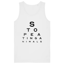 Stop Eating Animals Eye Exam Men's Tank Top - Vegan America