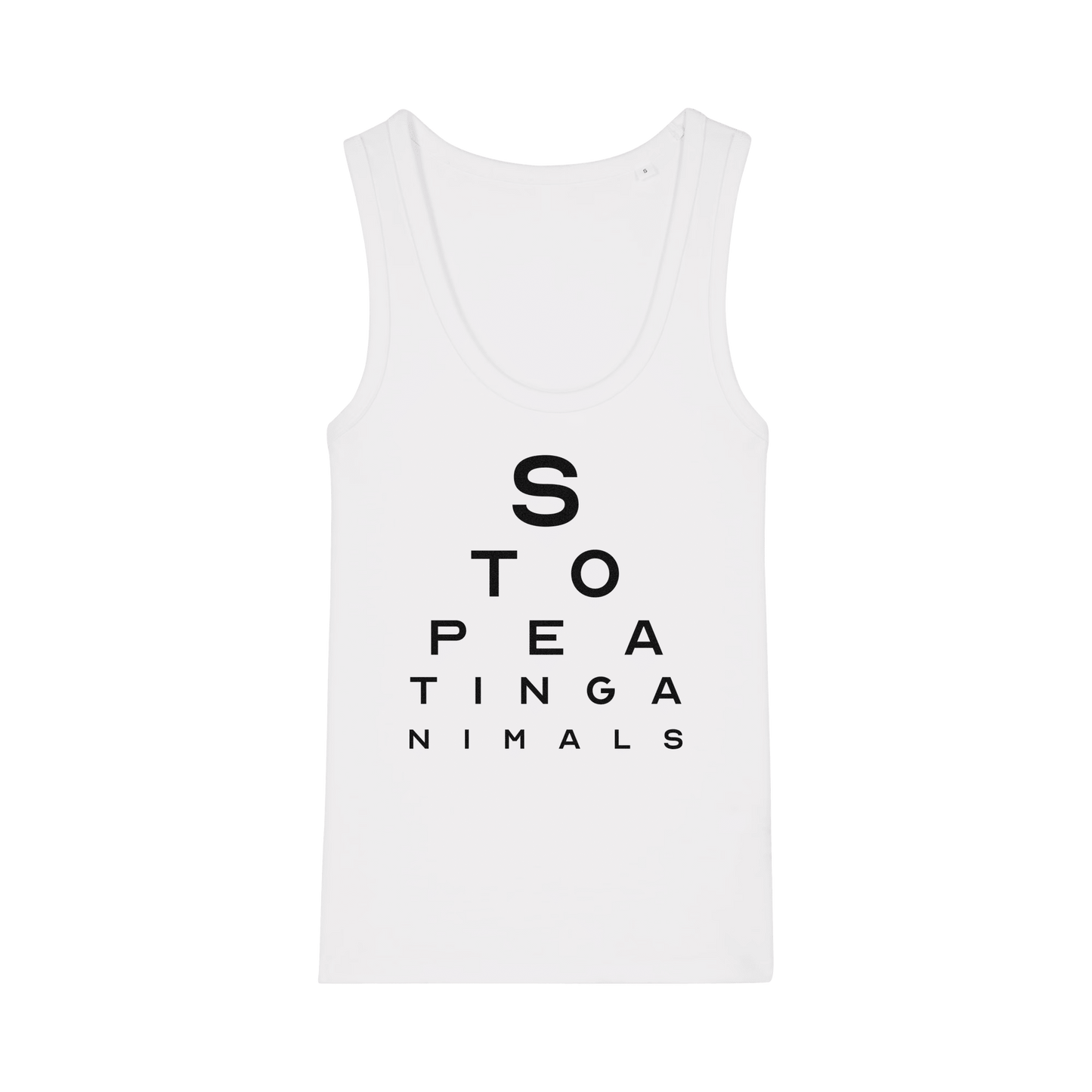 Stop Eating Animals Eye Exam Women's Tank Top - Vegan America