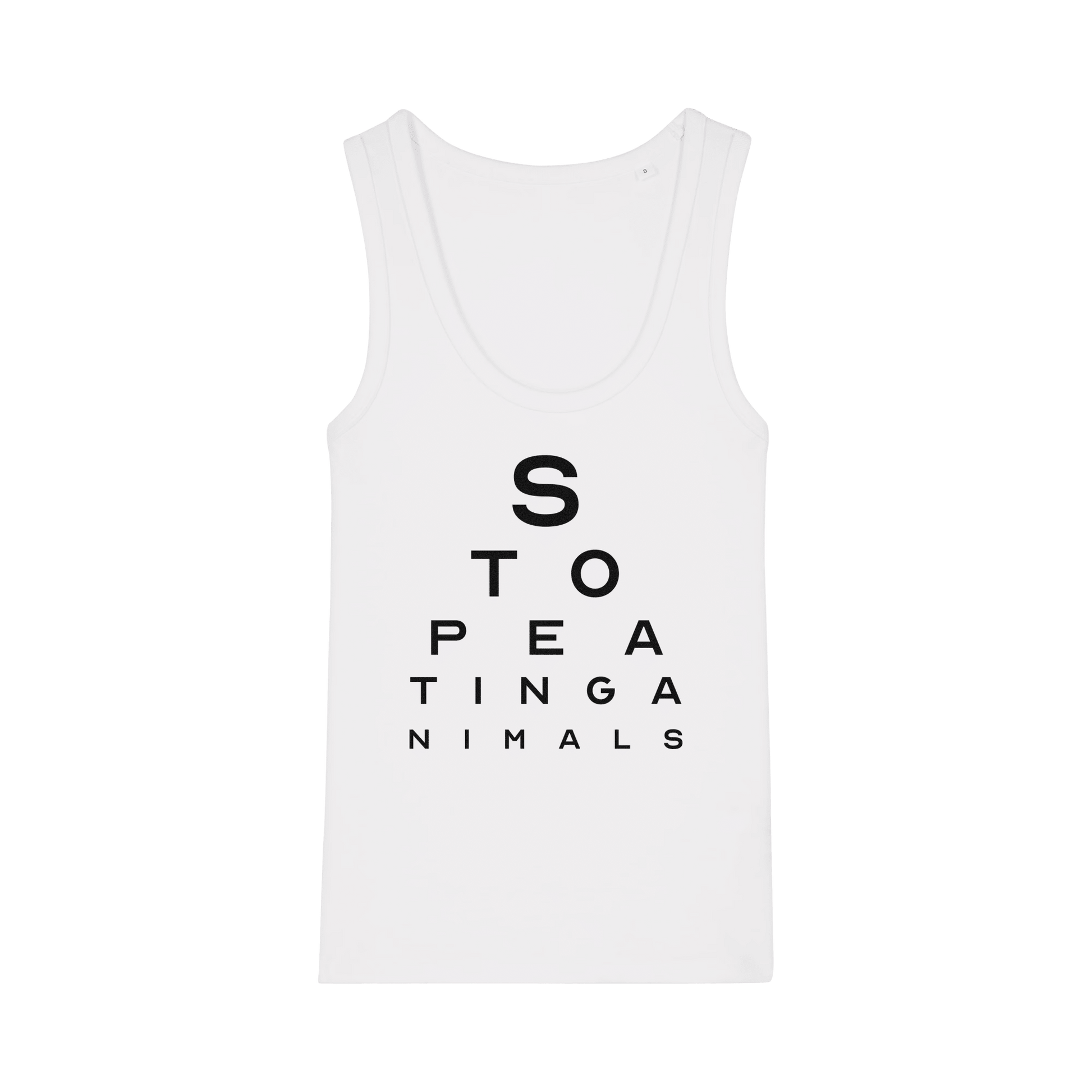 Stop Eating Animals Eye Exam Women's Tank Top - Vegan America
