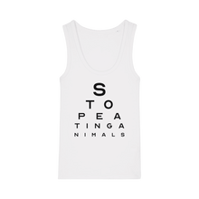 Stop Eating Animals Eye Exam Women's Tank Top - Vegan America